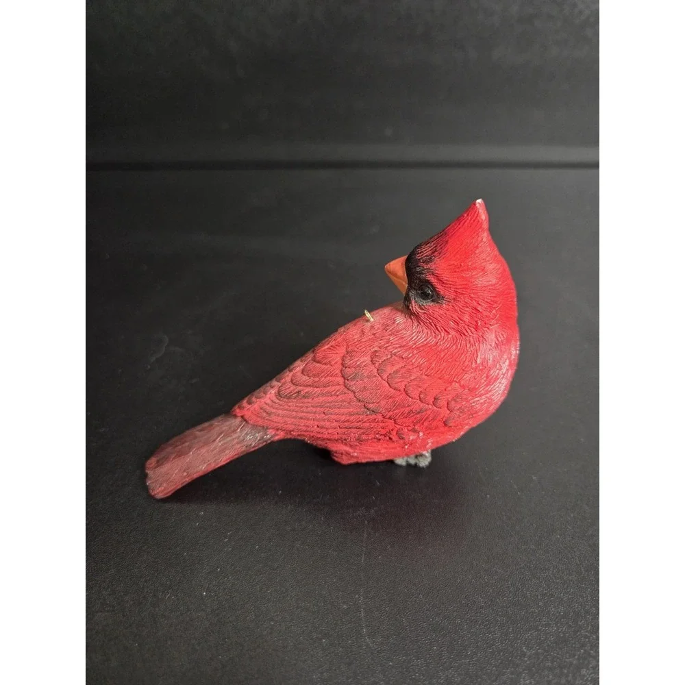 Vintage Red Cardinal Bird Figurine 4